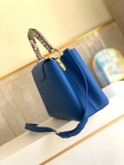 Louis Vuitton Taurillon cowhide leather CAPUCINES PM N93799 Blue