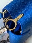 Louis Vuitton Taurillon cowhide leather CAPUCINES PM N93799 Blue
