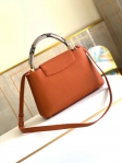 Louis Vuitton Taurillon cowhide leather CAPUCINES PM N93799 Orange