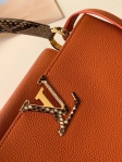 Louis Vuitton Taurillon cowhide leather CAPUCINES PM N93799 Orange