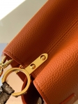 Louis Vuitton Taurillon cowhide leather CAPUCINES PM N93799 Orange