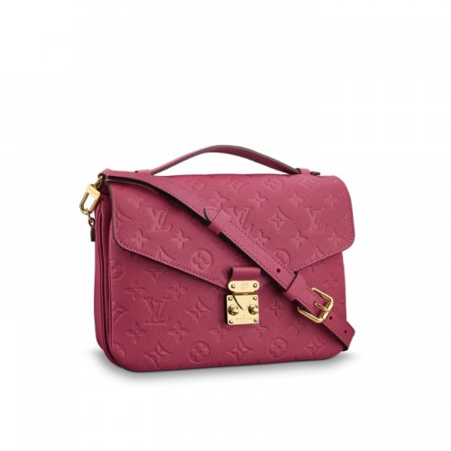 Louis Vuitton Monogram Empreinte Leather Pochette Metis M43737 Rose Bruyère Louis Vuitton Monogram Empreinte Leather Pochette Metis M43737 Rose Bruyère