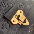 Louis Vuitton Monogram Empreinte Leather Vavin MM Bag M43925 Navy Blue