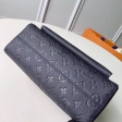 Louis Vuitton Monogram Empreinte Leather Vavin MM Bag M43925 Navy Blue