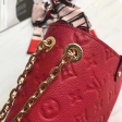 Louis Vuitton Monogram Empreinte Leather Vavin PM Bag M43936 Scarlet Red