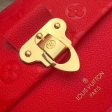 Louis Vuitton Monogram Empreinte Leather Vavin PM Bag M43936 Scarlet Red