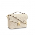 Louis Vuitton Monogram Empreinte Leather Pochette Metis M44072 Creme
