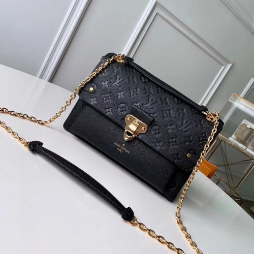 Louis Vuitton Monogram Empreinte Leather Vavin MM Bag M44150 Noir Black