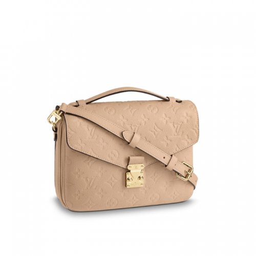 Louis Vuitton Monogram Empreinte Leather Pochette Metis M44245 Papyrus Louis Vuitton Monogram Empreinte Leather Pochette Metis M44245 Papyrus