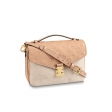Louis Vuitton Monogram Empreinte Leather Pochette Metis M44300 Beige Rosé Crème