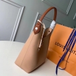 Louis Vuitton Calf Leather Lockme Hobo Shoulder Bag M44330 Beige
