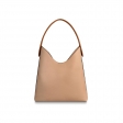 Louis Vuitton Calf Leather Lockme Hobo Shoulder Bag M44330 Beige