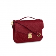 Louis Vuitton Monogram Empreinte Leather Pochette Metis M44793 Cherry Berry Red