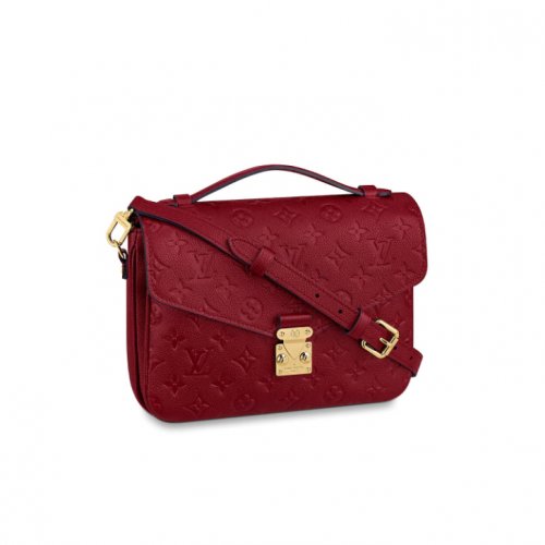 Louis Vuitton Monogram Empreinte Leather Pochette Metis M44793 Cherry Berry Red Louis Vuitton Monogram Empreinte Leather Pochette Metis M44793 Cherry Berry Red