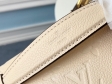 Louis Vuitton Monogram Empreinte Leather Bumbag M44836 Creme