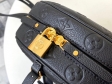 Louis Vuitton Monogram Empreinte Leather Boite Chapeau Souple MM Handbag M45167 Black