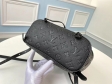 Louis Vuitton Monogram Empreinte Leather Montsouris PM Backpack M45205 Black