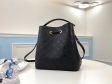 Louis Vuitton Monogram Empreinte NeoNoe MM Bucket Bag M45256 Black