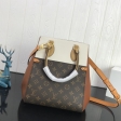 Louis Vuitton Monogram Canvas Fold Tote MM M45376 Camel Sunbeam Creme