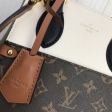 Louis Vuitton Monogram Canvas Fold Tote PM M45388 Creme Kaki Noir