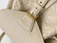 Louis Vuitton Monogram Empreinte Leather Montsouris PM Backpack M45397 New Creme