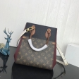 Louis Vuitton Monogram Canvas Fold Tote MM M45409 Noir Wine Creme