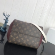 Louis Vuitton Monogram Canvas Fold Tote MM M45409 Noir Wine Creme