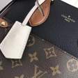 Louis Vuitton Monogram Canvas Fold Tote MM M45409 Noir Wine Creme
