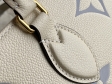 Louis Vuitton OnTheGo MM Bicolor Monogram Empreinte Leather in Beige - Handbags M45494