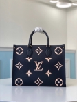 Louis Vuitton Monogram Empreinte Leather ONTHEGO MM M45495 Black