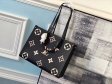 Louis Vuitton Monogram Empreinte Leather ONTHEGO MM M45495 Black
