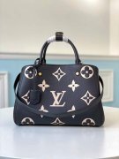 Louis Vuitton Montaigne MM Bicolor Monogram Empreinte Leather in Black - Handbags M45499