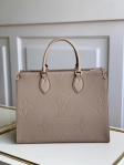 Louis Vuitton Monogram Empreinte Leather Onthego MM M45607 Turtledove