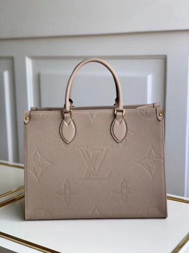 Louis Vuitton Monogram Empreinte Leather Onthego MM M45607 Turtledove