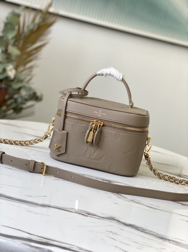 Louis Vuitton Vanity PM Monogram Empreinte Leather in Tourterelle - Handbags M45608