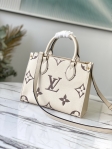 Louis Vuitton Onthego PM Bicolor Monogram Empreinte Leather in Beige - Handbags M45654