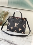 Louis Vuitton Onthego PM Bicolor Monogram Empreinte Leather in Black - Handbags M45659