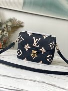 Louis Vuitton Pochette Metis Bicolor Monogram Empreinte Leather in Black - Handbags M45773