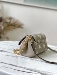 Favorite Bicolor Monogram Empreinte Leather in Dove/Cream - Handbags M45836