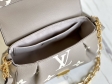 Favorite Bicolor Monogram Empreinte Leather in Dove/Cream - Handbags M45836