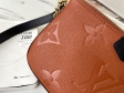 Louis Vuitton Multi Pochette Accessoires Monogram Empreinte Leather in Caramel - Handbags M45839