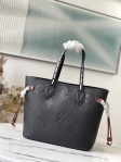 Louis Vuitton Neverfull MM Monogram Empreinte Leather in Black - Handbags M45856