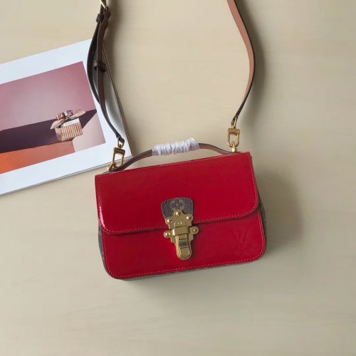 Louis Vuitton Monogram Vernis Leather Cherrywood BB M52686 Scarlet Red