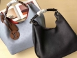 Louis Vuitton Mahina Leather Carmel Hobo Bag M52950 Black Noir