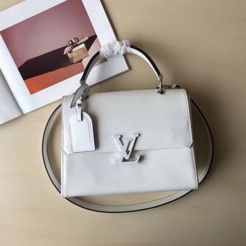 Louis Vuitton Epi Leather LV One Handle bag Grenelle PM M53834 Blanc Optique White Louis Vuitton Epi Leather LV One Handle bag Grenelle PM M53834 Blanc Optique White
