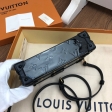 Louis Vuitton Monogram Vernis Leather Petite Malle M54180 Black