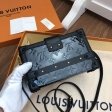 Louis Vuitton Monogram Vernis Leather Petite Malle M54180 Black