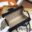 Louis Vuitton Monogram Vernis Leather Petite Malle M54180 Black