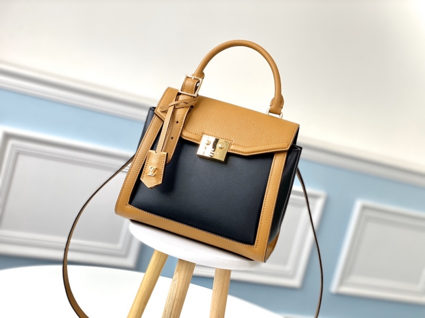 Louis Vuitton Grained Calfleather The LV Arch handbag M55488 Cereal/Black