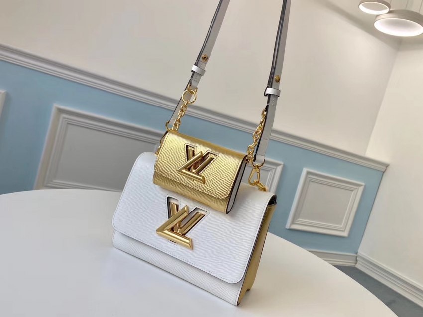 Louis Vuitton Epi Leather Twisty PM and Twist M55685 White/Gold